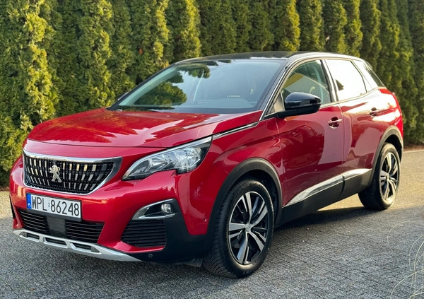 Peugeot 3008 cena 72500 przebieg: 184500, rok produkcji 2017 z Płock małe 596